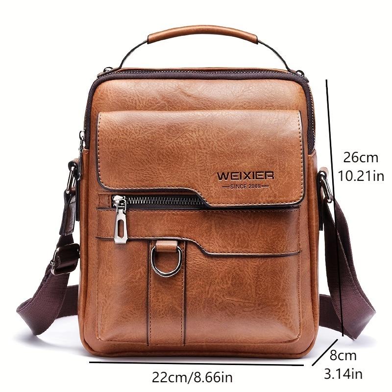 Crossbody Bag Women'S Shoulder Bag Vintage Leather Vertical Hand Business Women'S Casual Leather Bag Satchel Bag For Women