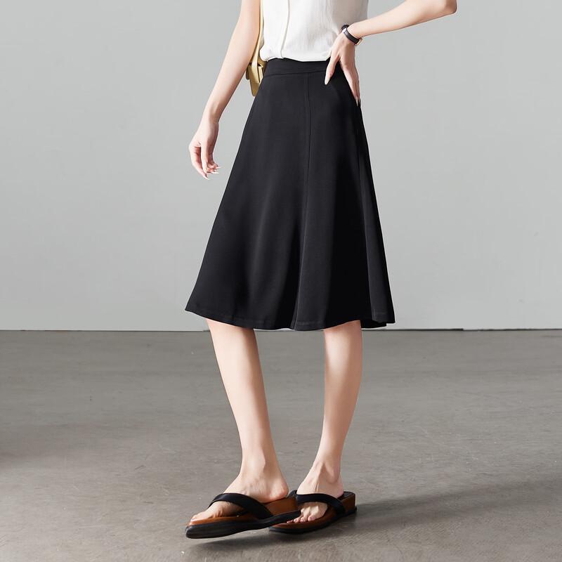 SOFSIL Women's Hepburn Style A-Line Midi Skirt