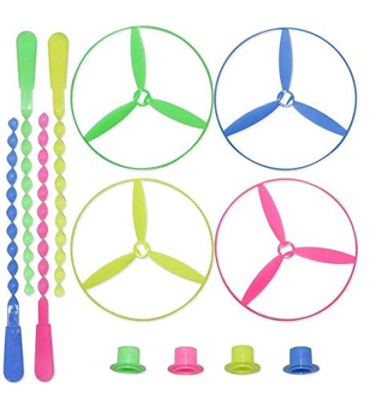 Flying Flying Rotating Propeller Christmas Kids Set of 4 Colors Dragonfly, Platombo, Fairy, Toy, Gift, Game, Audiophile,