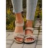 Women's Plus Size Roman Sandals Velcro Fish-Mouth Casual Outdoor Shoes