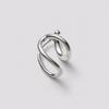 Hustad 238 Leaf Earcuff_ 925 Silver Lip Earcuff