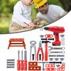 Pretend Tools Kit Kids 42PCS Set Play Repair Tool Set Plastic Construction Toys with Screwdrivers for Toddler Boys Girls Child