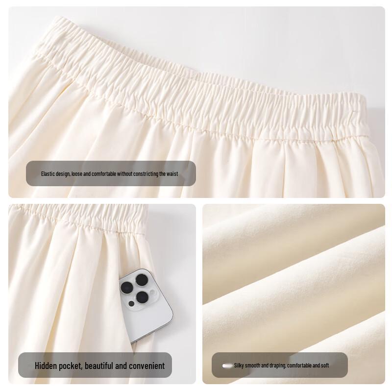 Baleno Women's High-Waist Wide-Leg Casual Pants