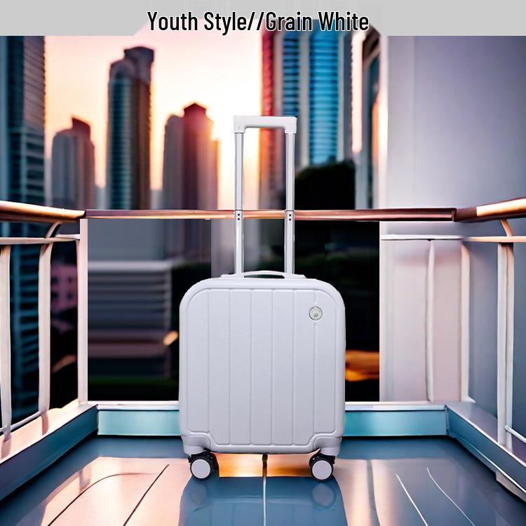 Valiză Mini Troler Stil Coreean 18" cu Roți Universale 20" și Lacăt cu Combinație.