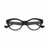 Gucci Logo Design Cat Eye Optical Frame Women's Black