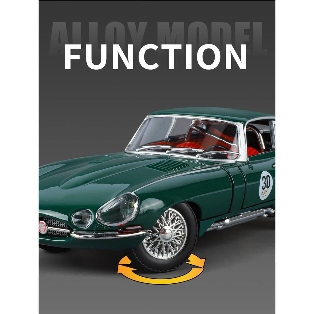 1/24 Jaguar E-Type Dekorative Ornamente Diecast Legierungsmodellauto Ideale Computer-Schreibtisch-Ornamente & Auto-Mittelkonsolen-Ornamente