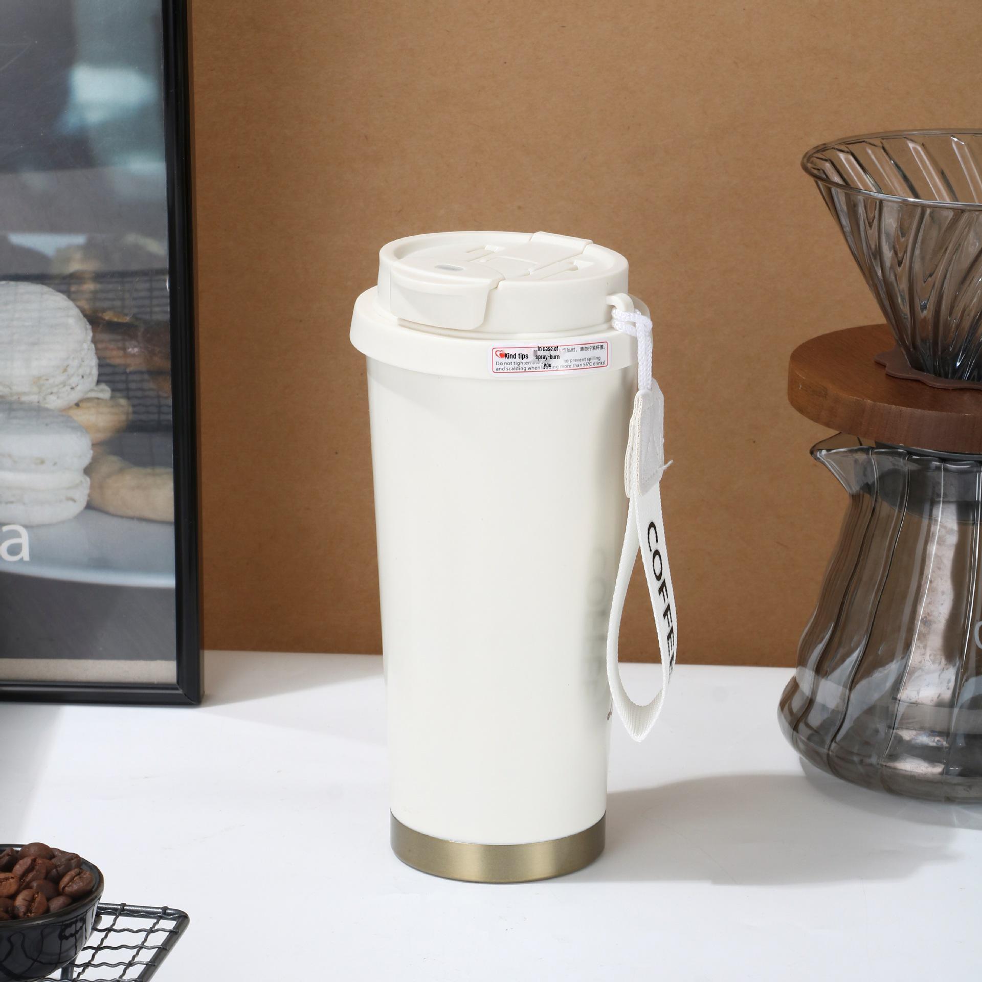 

Lily Thermal Mug - 316 Stainless Steel, Large Capacity Cup with Straw, High-Quality Coffee Gift for Girls 500ml
