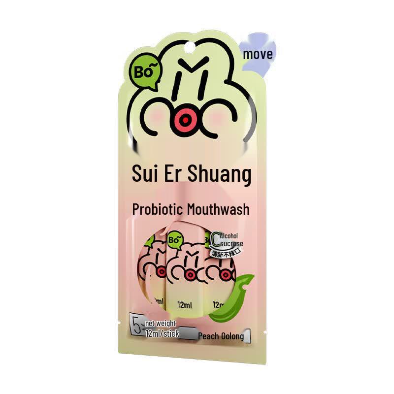 Le Li Bo er Shuang Probiotic Mouthwash, Peach Oolong