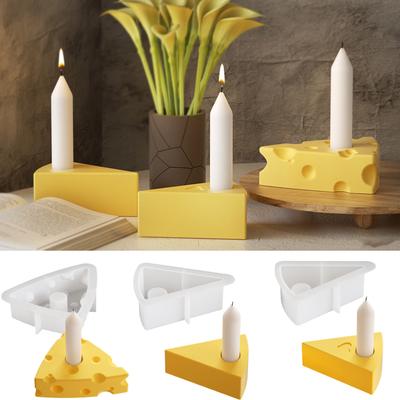Gypsum Candlestick Silicone Mold Epoxy Candelabrum Mould Cheese Candle Holder Molds Ornaments Home Decorations Mould