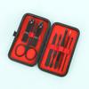 24-Piece Black & Red Manicure Set: Complete Nail Clipper and Beauty Tools Kit