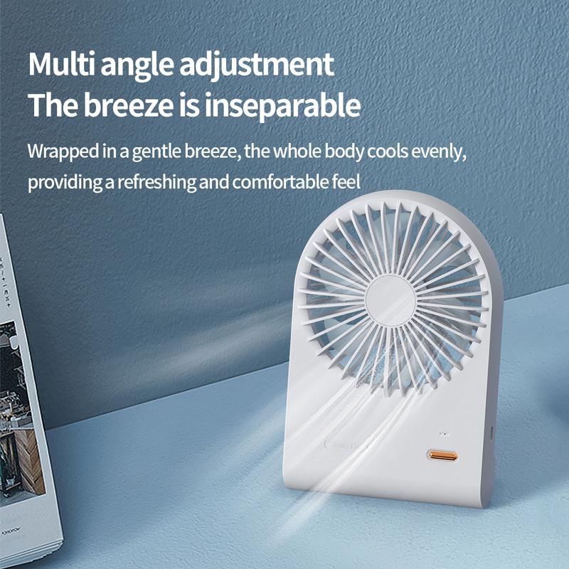 2025 New USB small Summer fan is handheld on the desktop and portable rechargeable fan in the student dormitory