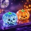 Fidget Stress Reliever Halloween Glitter Pumpkin Ball, Head Squeeze Toy for Desk Decompression Toys Relief, Creepy Party Favors TPR Sensory