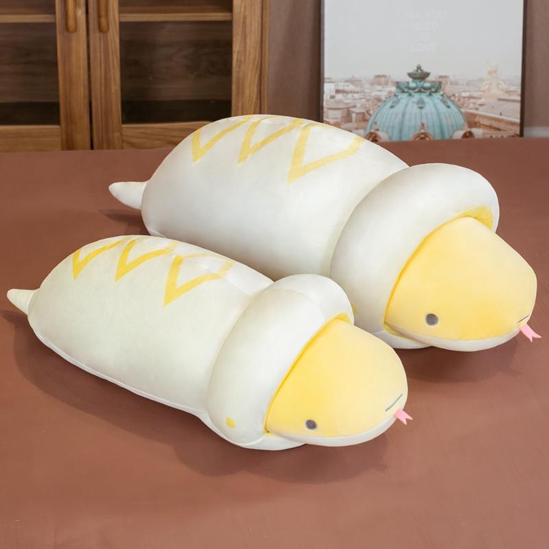 

65/80cm Real-Life Latest Simulation Plush Toy Animal Snake Stuffed Toy Children s Playthings Home Decoration Xmas Gifts 65cm белый
