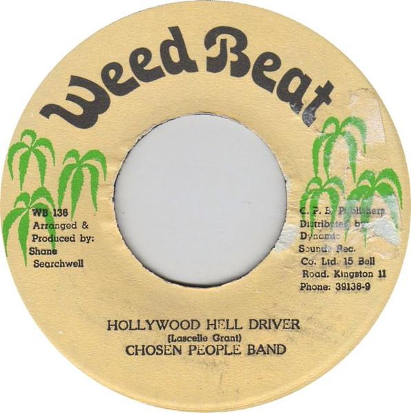 

7-дюймовая пластинка CHOSEN PEOPLE BAND Hollywood Hell Driver WB136 Weed Beat 1985 Ямайка Регги Ска Даб Б/у