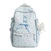 Mochila de Renda Feminina Estudante Grande Capacidade Impermeável Mochila Escolar