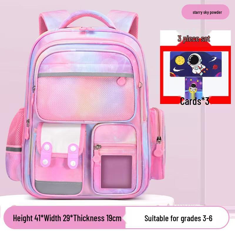 Fajny Plecak o Dużej Pojemności i Niskiej Wadze z Motywem Gwiaźdzystego Nieba dla Dzieci