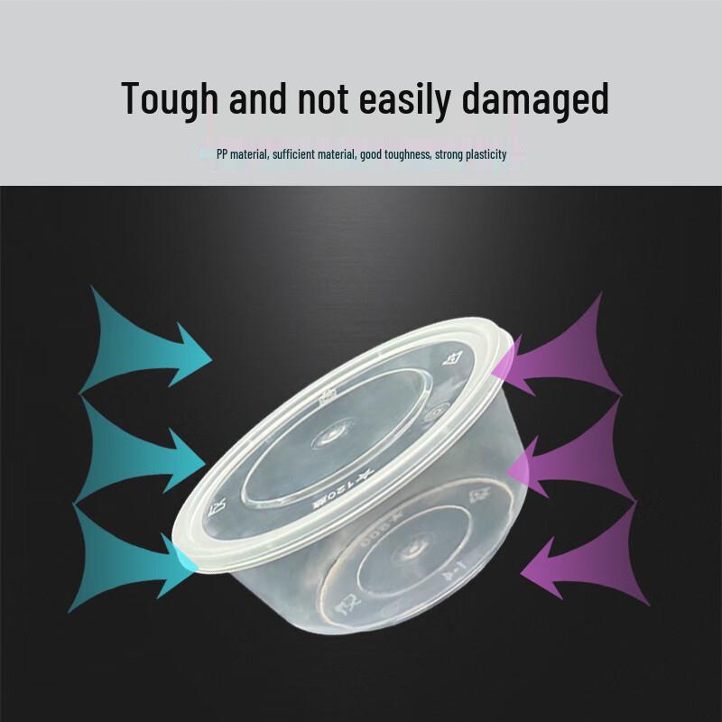 700ml Einweg-Rundschale aus Kunststoff