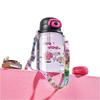 Student Cute Straw Cup, Gender-Neutral Portable Plastic Water Bottle with - Design, Convenient Summer Drinking Cup