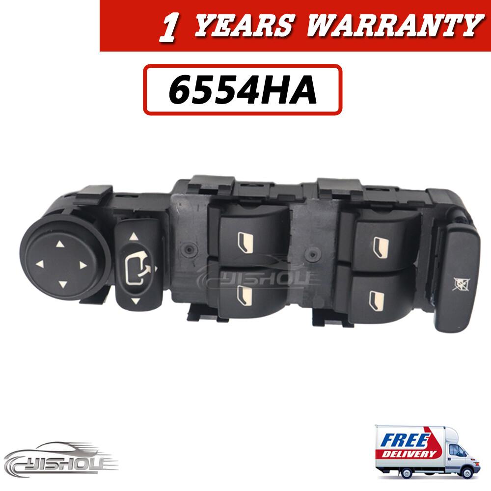 For Citroen C4 04-15 6554.HA NEW Left Master Power Window Lifter Control Switch