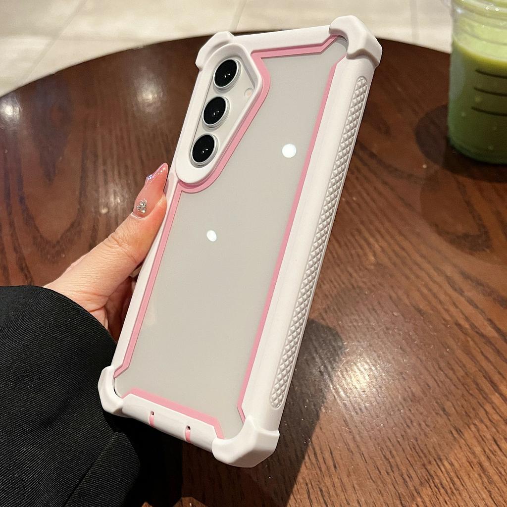 For Samsung Galaxy S24 Case Clear Detachable 2 In 1 Shockproof TPU + PC Phone Back Cover