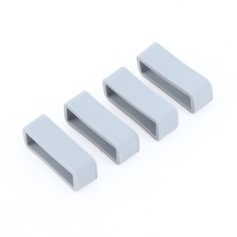 4 Peças Anel de Pulseira de Silicone 18 20 22Mm Laços à Prova d'Água Suporte de Segurança Acessórios de Relógio Porta-Pulseira de Borracha