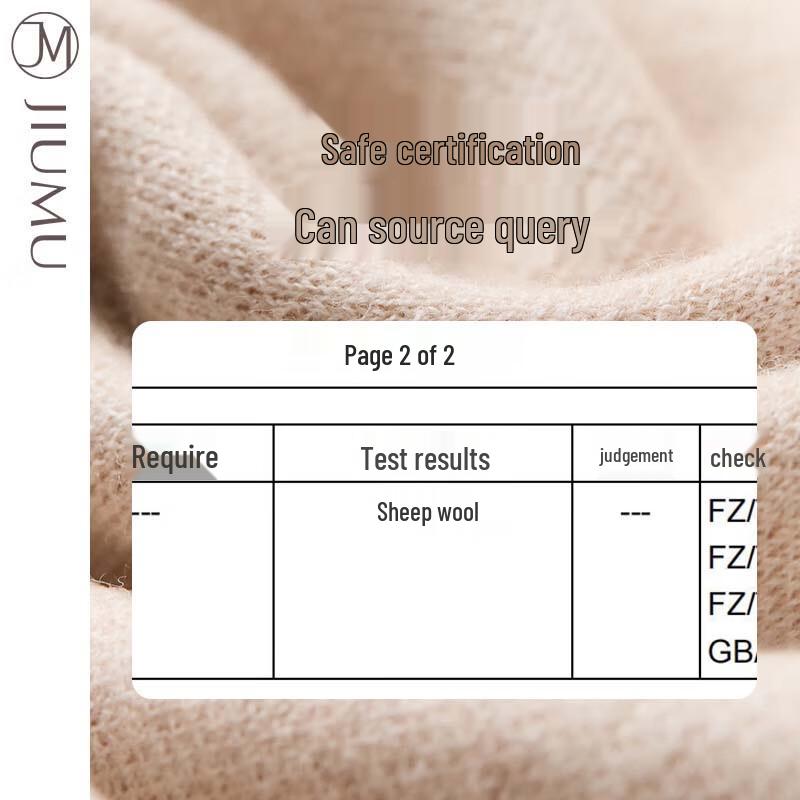 JIUMU Women's Thickened Long Wool Scarf