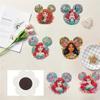 6Pcs The Little Mermaid Series Diamond Art Fridge Magnet Diamond Painting Refrigerator Magnet Diamond Painting Fridge Magnet for Adults Beginners