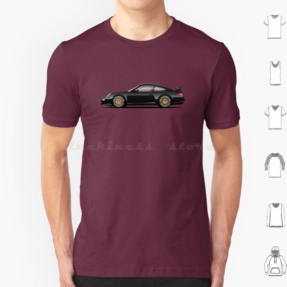 Gthree T Shirt Cotton Men Women DIY Print 997 V8 V10 V12 English Germany Japan Motor Automotive Vector Car Cars Car Art Yellow