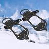 1 Pair Ice Stud Shoes Grip Corrosive Resistant Wear Resistant Silicone 10 Nails Snow Crampons Strap Climbing Cleats Spikes for Climbing