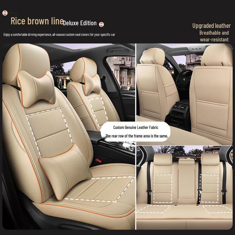 Custom-Made, All-Season, Thicker Car Seat Covers for New and Old Models, Full-Coverage