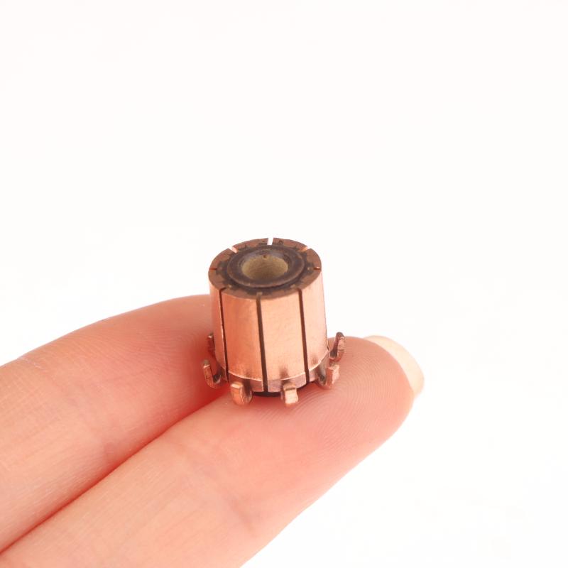 1 Stück DIY Zubehör Elektromotor Kollektor 10,4x4x11,6mm 8P Zähne Kupfer Für Elektrowerkzeug