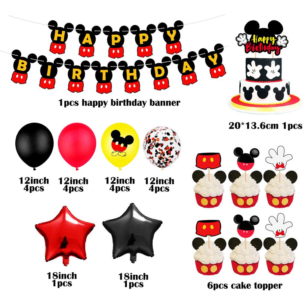 Minne Mouse Kids Birthday Party Supplies Decor Balloon Tableware Banner