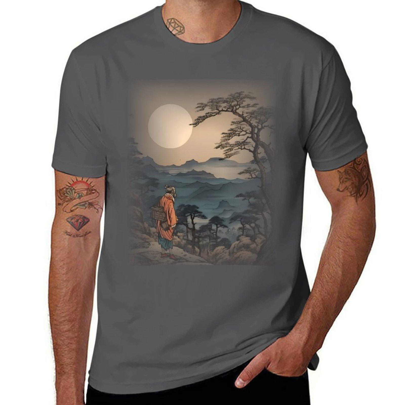 

Ikkyu-Sojun - The Poet Monk T-Shirt man graphic t shirt cotton t shirt man T-Shirt 4XL