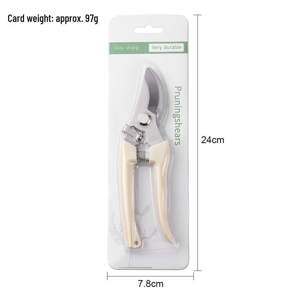 Heavy Duty Stainless Steel Pruning Shears - Multipurpose Garden and Fruit Picking Scissors
