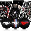 BAYX7 56mm Car Wheel Center Hub Stickers Center Caps Decal Tire Rim Sticker Decoration For Ford Mustang Fiesta Mondeo Fusion Kuga
