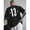 European Sizes Short-sleeved T-shirts, Men's Trendy Fashion Prints, Loose Shirts, Versatile Round Neck Tops, Breathable and Comfortable T-Shirt