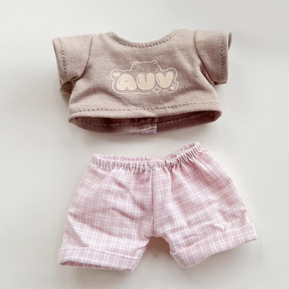 

Для 17см куклы Лабубу Одежда Модная одежда Толстовки Одежда для кукол Толстовки Аксессуары для кукол Милое украшение Маленькая одежда 07#