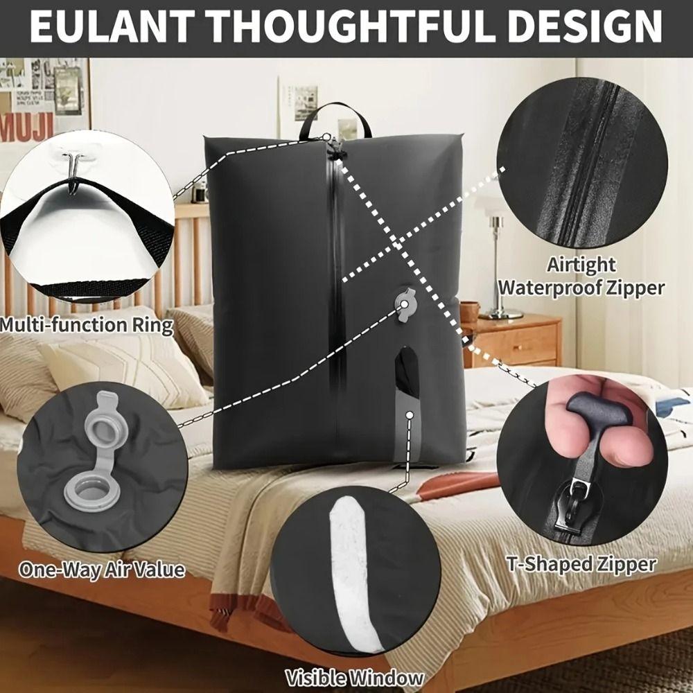 Reusable Vacuum Bags for Travel Folding Dustproof Vacuum Compression Bag Space Saver Waterproof Travel Compression Bag