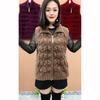 Winter Vest Women's Velvet Warm Zipper Sweater Coat Velvet Middle Aged Old Mother Vest Jacket