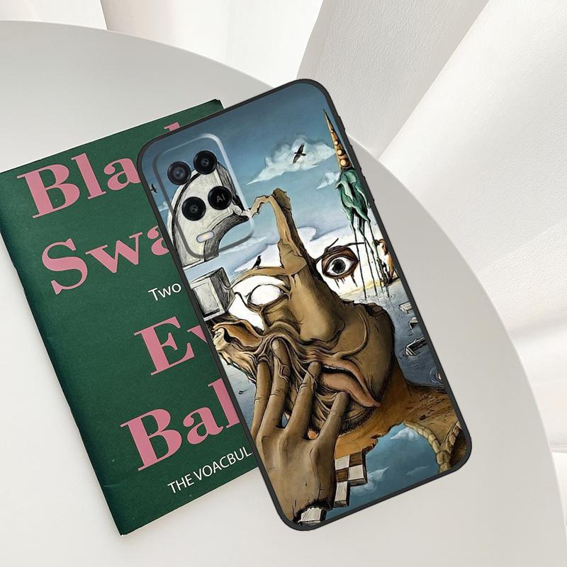 

Salvador Dali Art Case For Oppo A15 A16 A17 A52 A72 A76 A96 A54 A74 A94 A54S A57S A58 A78 A98 A57 A77 Cover OPPO A15