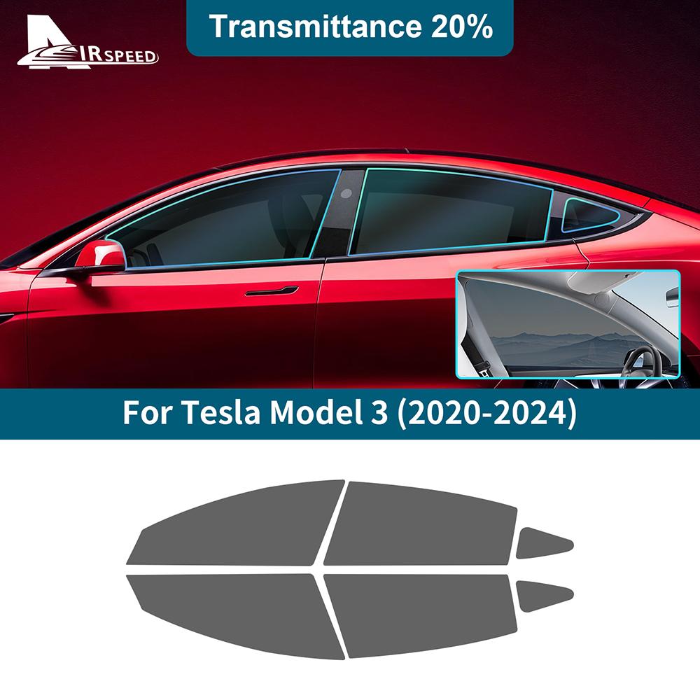 Car Side Window Solar UV Protector Tint Film For Tesla Model Y Model 3 2018 2019 2020 2025 2025 2025 Highland 2025 Accessories