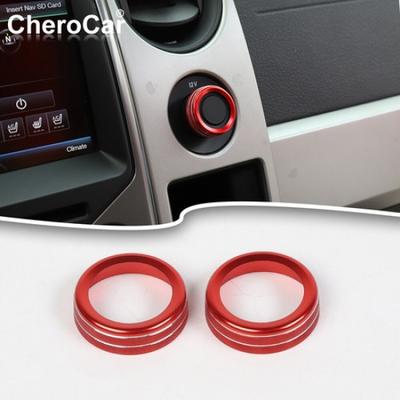 For 2009-2014 Ford F150 4WD Switch Button Decor Trim Cover Ring Accessories Red