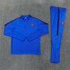 Adult National Team Soccer Training Jerseys Long Sleeve Half Zip Cotton Blend Sports Wear