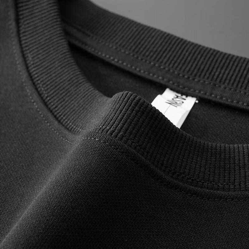 Dibinze Men's Plus Size Cotton Blend Casual Round Neck Sweatshirt