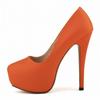 Damen Pumps 14cm Sexy Super High Heels Mode Runde Zehen Plateauabsatz Lässige Partykleid Rote Hochzeitsschuhe Große Größe 44