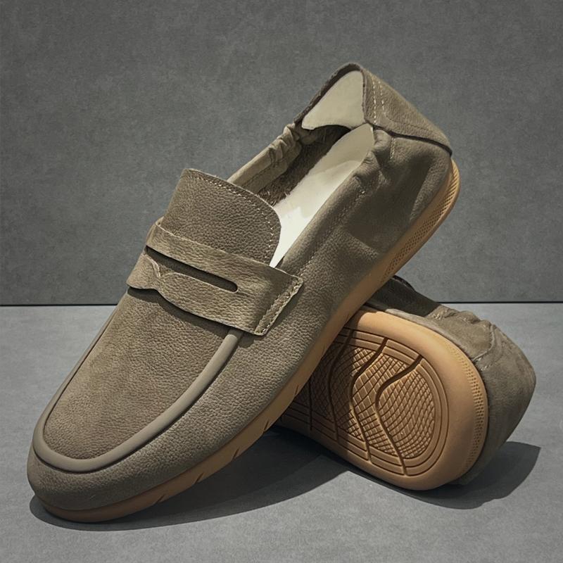 2025 Spring Summer New Classic British Street Wear Style Loafers For Men's Genuine Leather Hight Quality Slip-On Casual Shoes