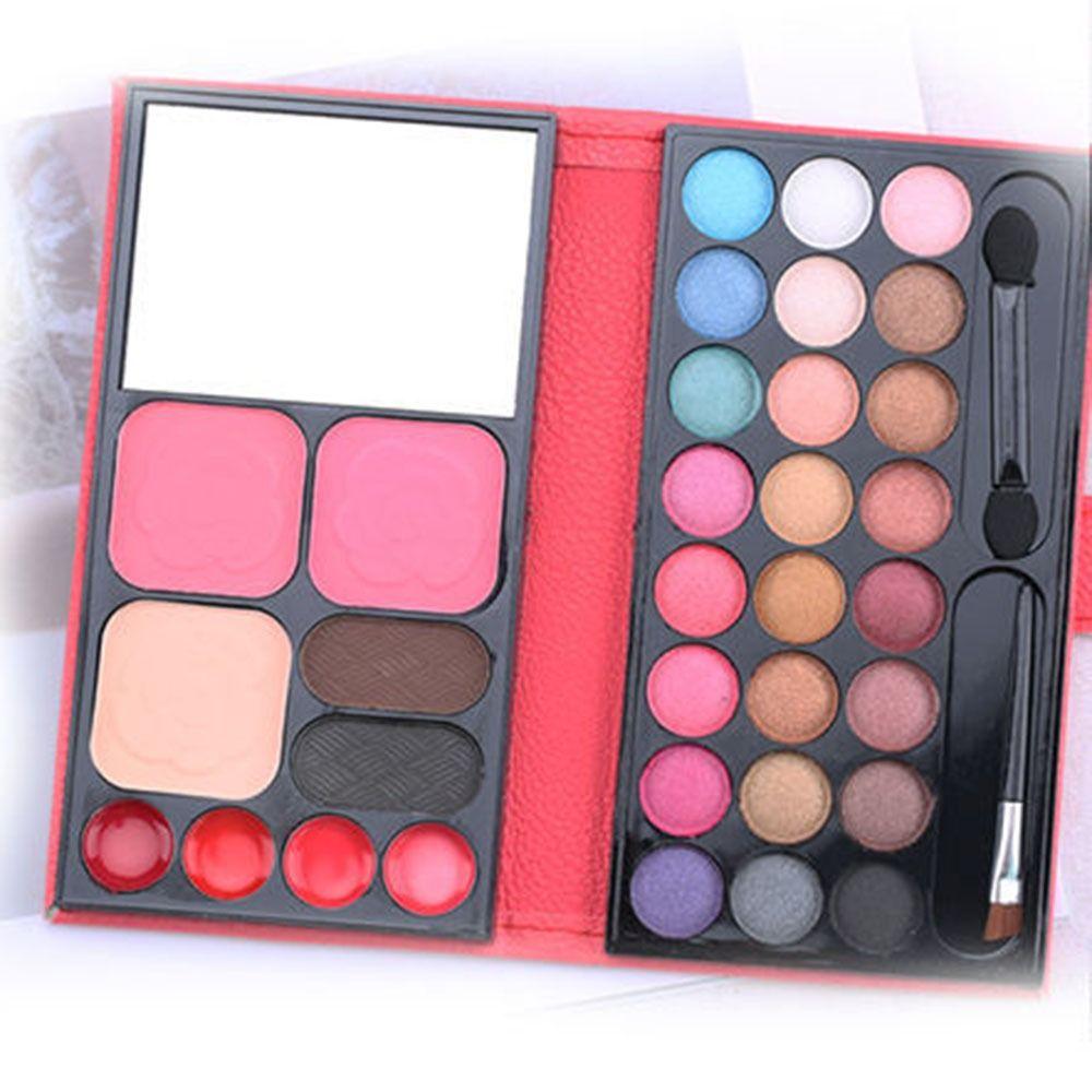 With Mirror Brush Cosmetics Palette Bag 33 Colors Cosmetics Palette For Girls