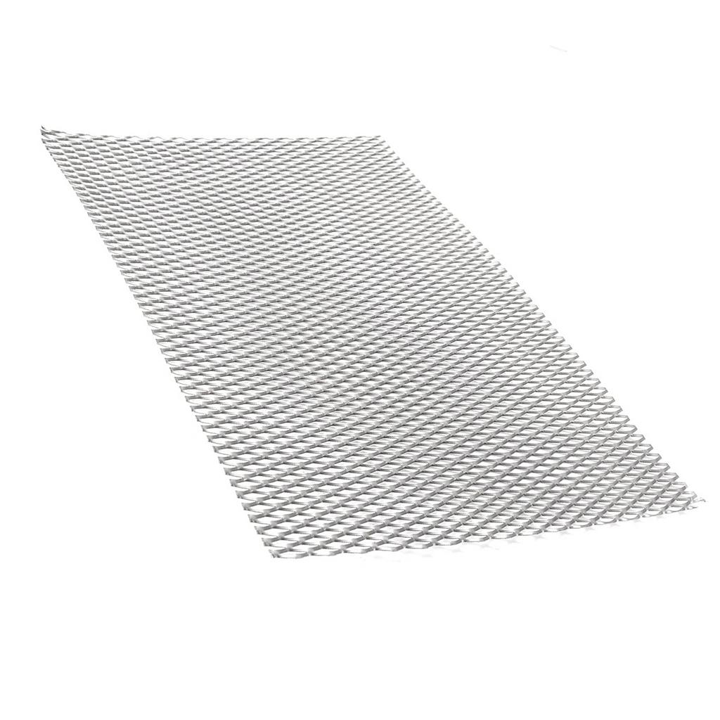 25x20cm Aluminum Mesh Small Grid Diamonds Shaped Mesh Decorative Screen Lampblack Filter Car Grill Mesh Sturdy Metal Mesh Sheets