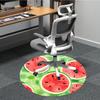 1 Stück Wassermelonenmuster Büro Runder Teppich, Matte Geeignet Für Büro, Unter Bürostühlen Schlafzimmer Wohnzimmer Heimdekoration, Raumdeko