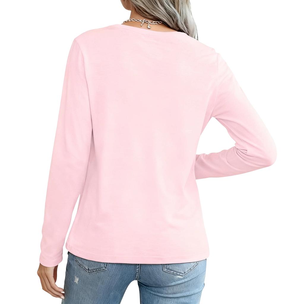 Women's Round Neck Sweatshirt With Ribbon Heart Bow And Letter Print Fashion Top